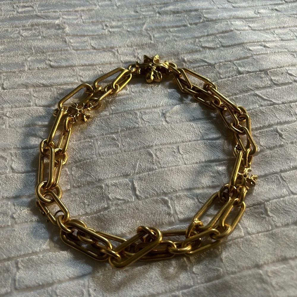 Tory Burch Gold Chain Link Necklace - Picture 3 of 7